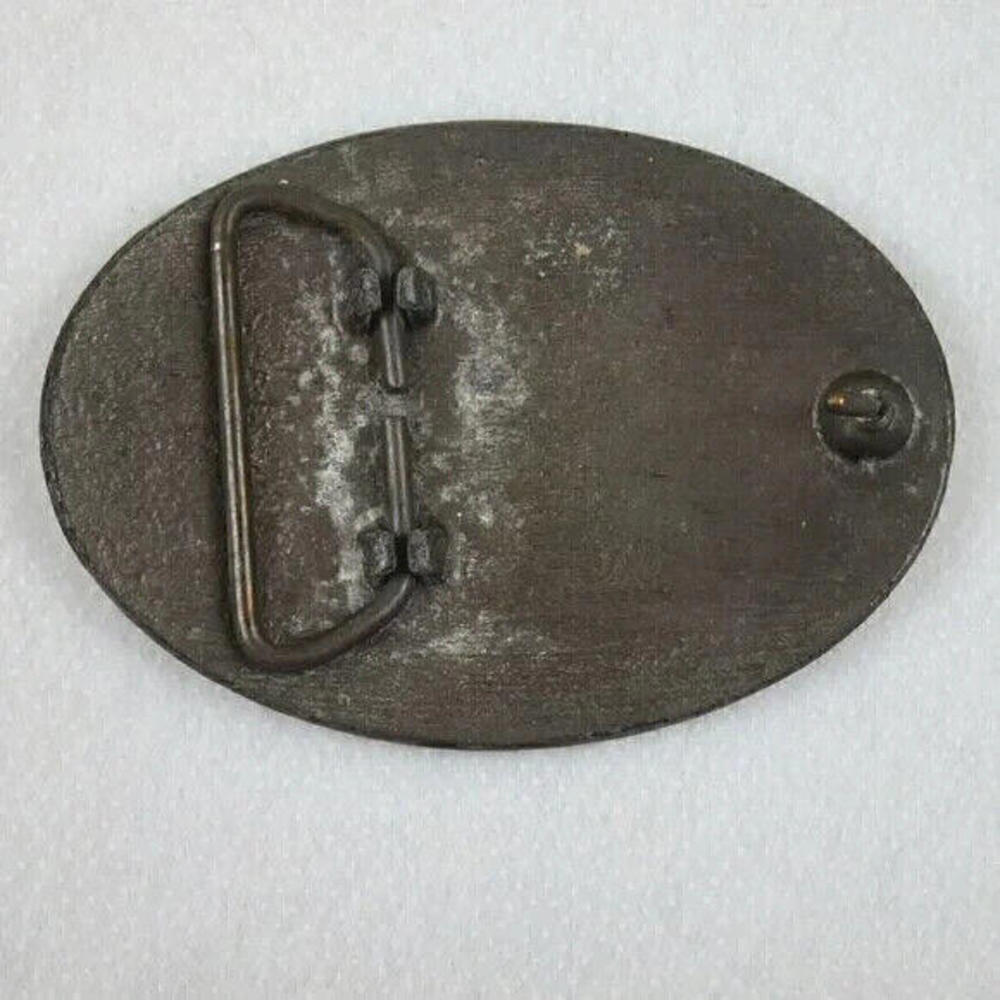 Vintage 1976 Liberty Bell Bicentennial Belt Buckle Patriot Brass tone Metal Oval - Picture 4 of 15